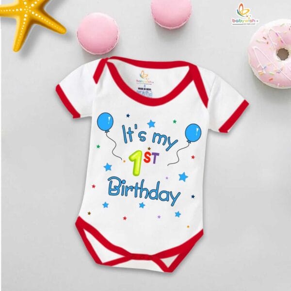 One month unisex baby romper half sleeve round neck onesie - Image 5