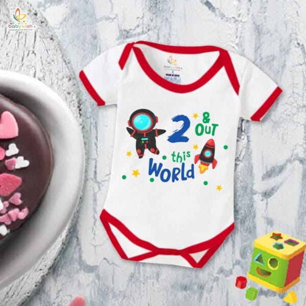 Two month unisex baby romper half sleeve round neck onesie - Image 5