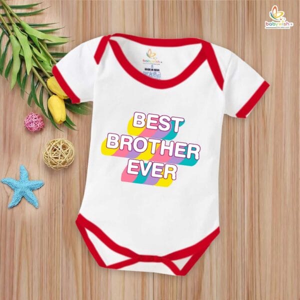 Babywish Rakshabandhan Romper Brother Sister Matching dress Rakshabandhan gift for Rakhi - Image 2