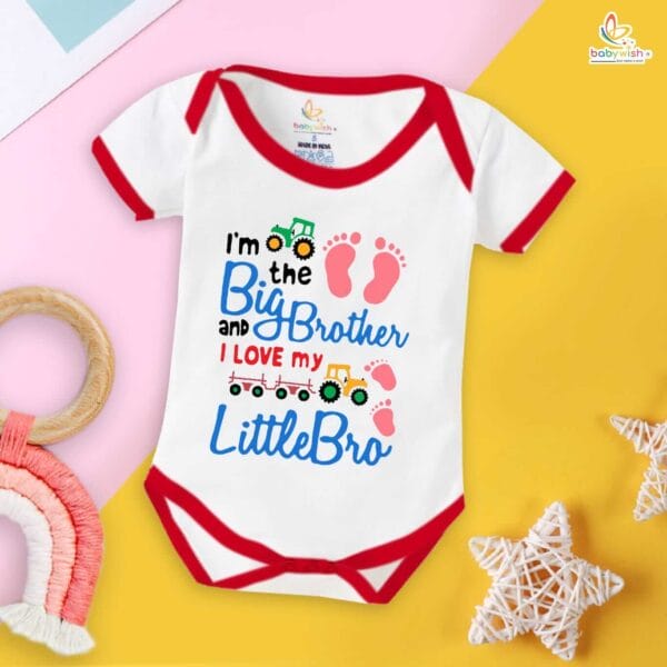 Babywish Rakshabandhan Romper Brother Sister Matching dress Rakshabandhan gift for Rakhi - Image 2