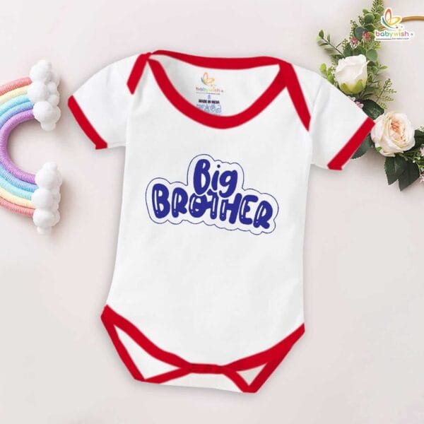 Babywish Rakshabandhan Romper Brother Sister Matching dress Rakshabandhan gift for Rakhi - Image 2
