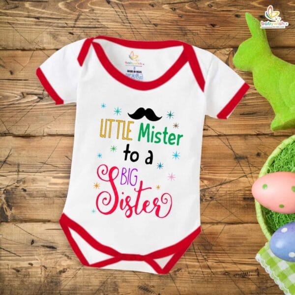 Babywish Rakshabandhan Romper Brother Sister Matching dress Rakshabandhan gift for Rakhi - Image 3