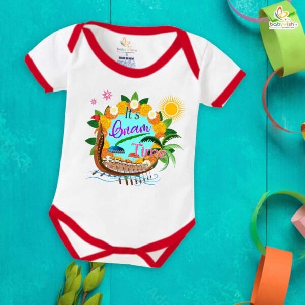 Babywish Onam Romper Brother Sister Matching dress for ONAM - Image 2