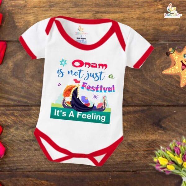 Babywish Onam Romper Brother Sister Matching dress for ONAM - Image 2