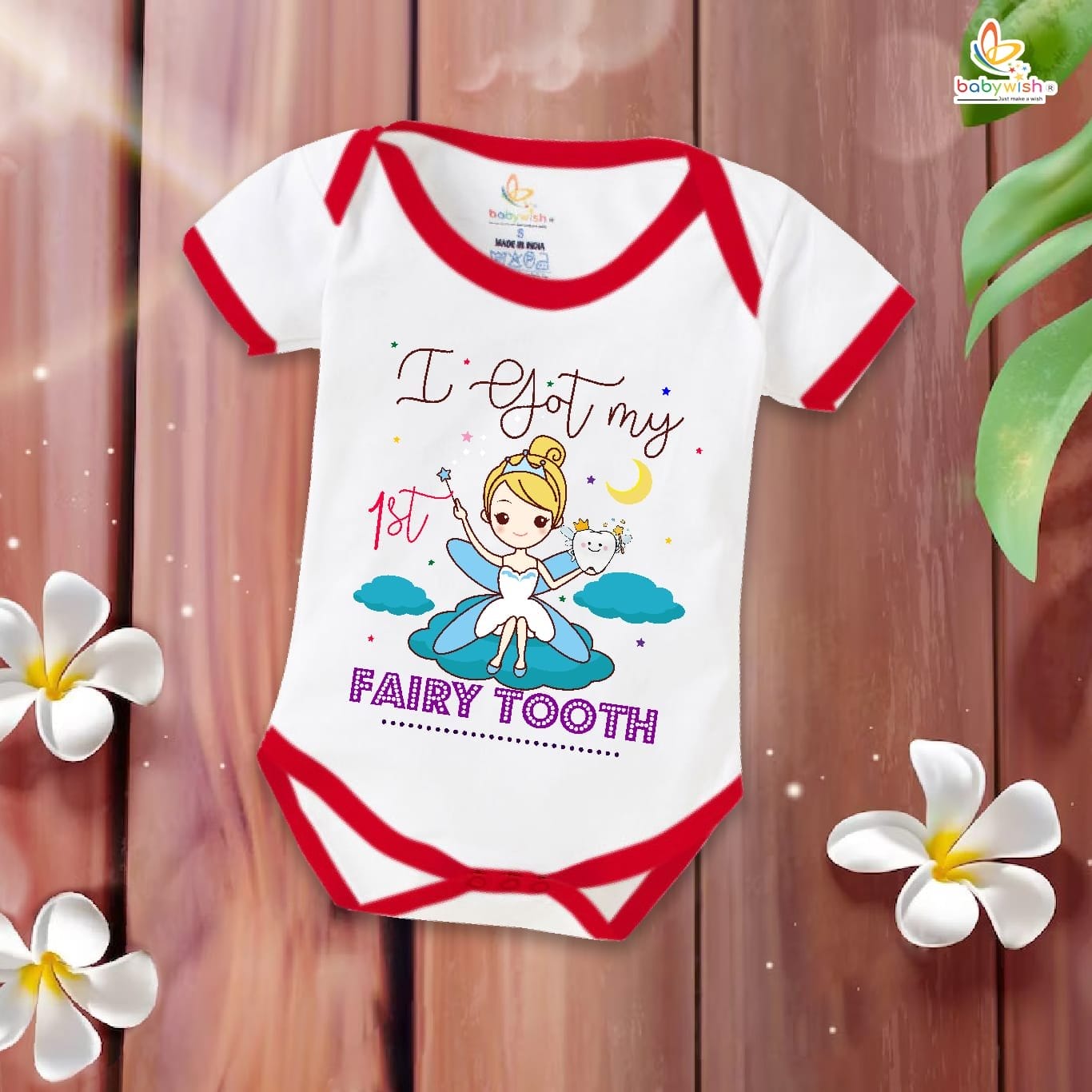 Babywish First Tooth Romper Clothes My First Tooth Bodysuits I Got My 1st Tooth Fairy