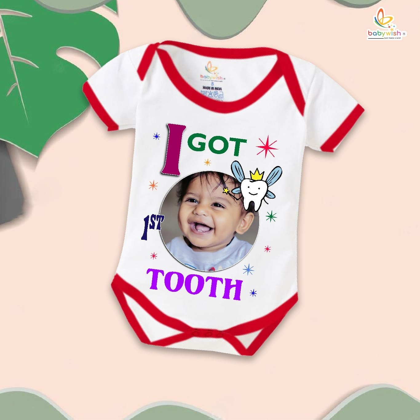 Babywish First Tooth Romper Clothes My First Tooth Bodysuits I Got 1st Tooth Baby Photo