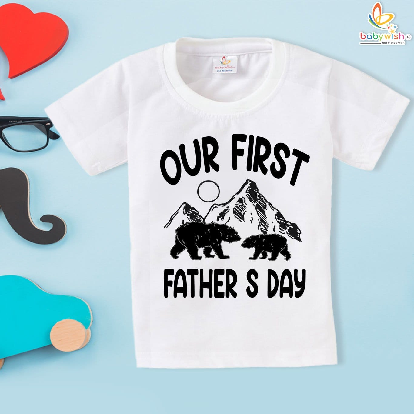 Our First Fathers Day with Matching Baby T-Shirt | Babywish