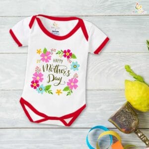 Mothers Day Special Baby Outfit Half Sleeve Unisex Romper Onesies for Newborn baby