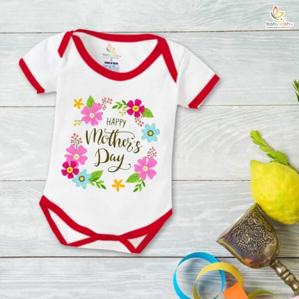 Mothers Day Special Baby Outfit Half Sleeve Unisex Romper Onesies for Newborn baby