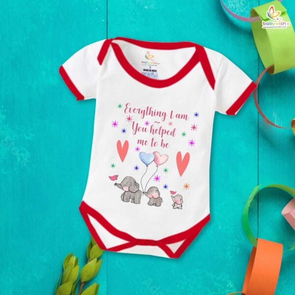 Mothers Day Special Baby Outfit Half Sleeve Unisex Romper Onesies for Newborn baby
