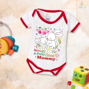 Mothers Day Special Baby Outfit Half Sleeve Unisex Romper Onesies for Newborn baby