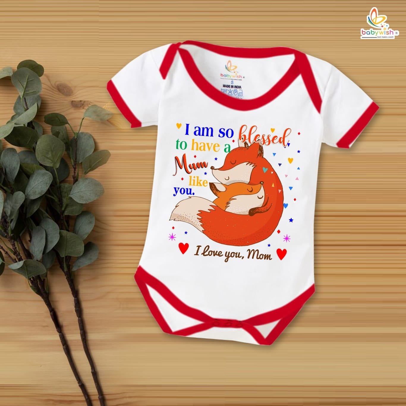 Mothers Day Special Baby Outfit Half Sleeve Unisex Romper Onesies for Newborn baby