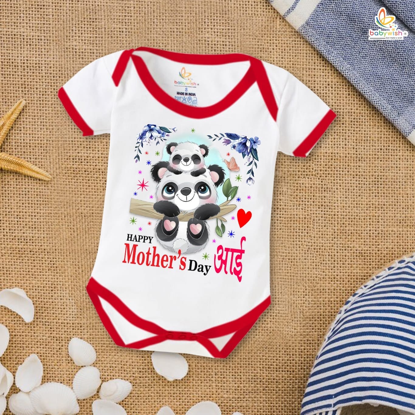 Mothers Day Special Baby Outfit Half Sleeve Unisex Romper Onesies for Newborn baby