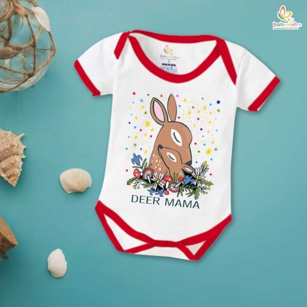 Mothers Day Special Baby Outfit Half Sleeve Unisex Romper Onesies for Newborn baby