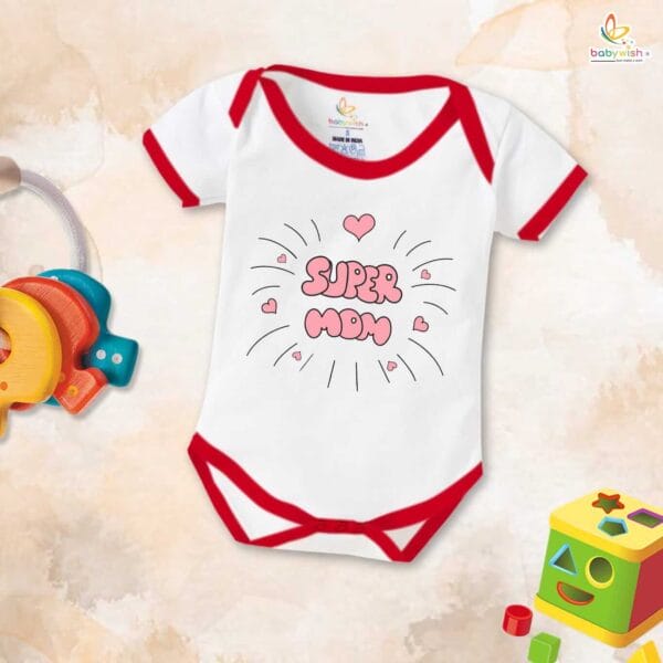 Mothers Day Special Baby Outfit Half Sleeve Unisex Romper Onesies for Newborn baby - Image 5