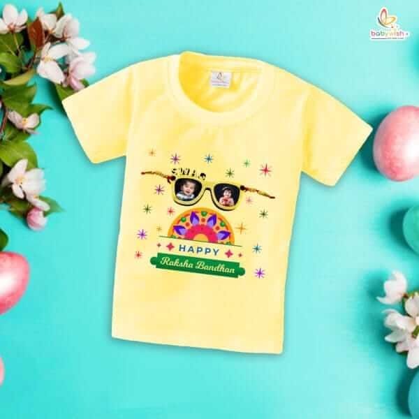 Babywish Rakshabandhan T-Shirt Brother Sister Matching dress Rakshabandhan gift for Rakhi Tee - Image 3