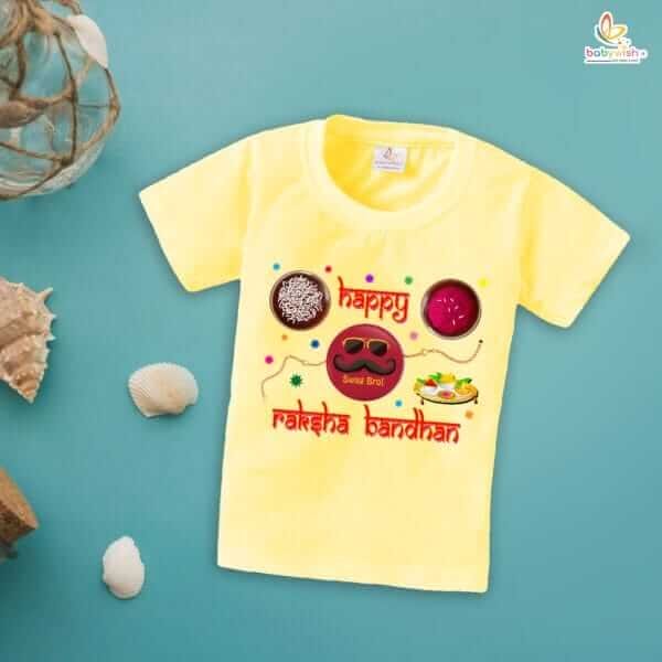 Babywish Rakshabandhan T-Shirt Brother Sister Matching dress Rakshabandhan gift for Rakhi Tee - Image 3