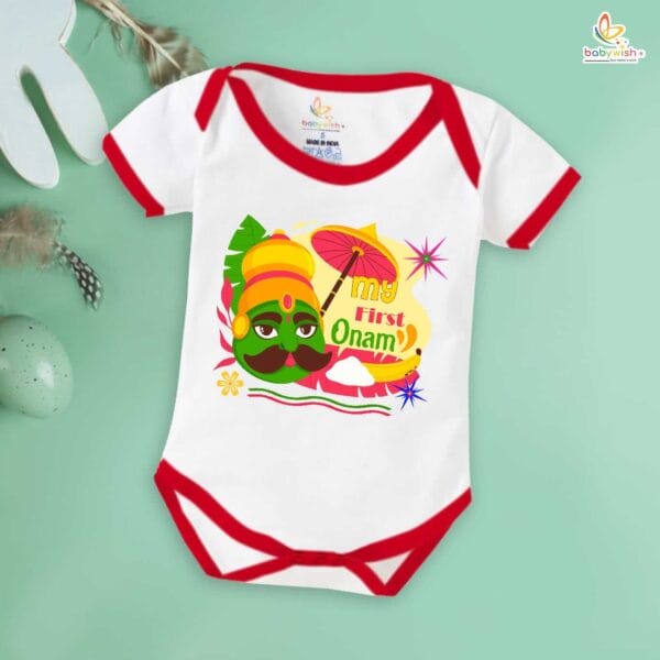 Babywish Onam Romper Brother Sister Matching dress for ONAM - Image 2