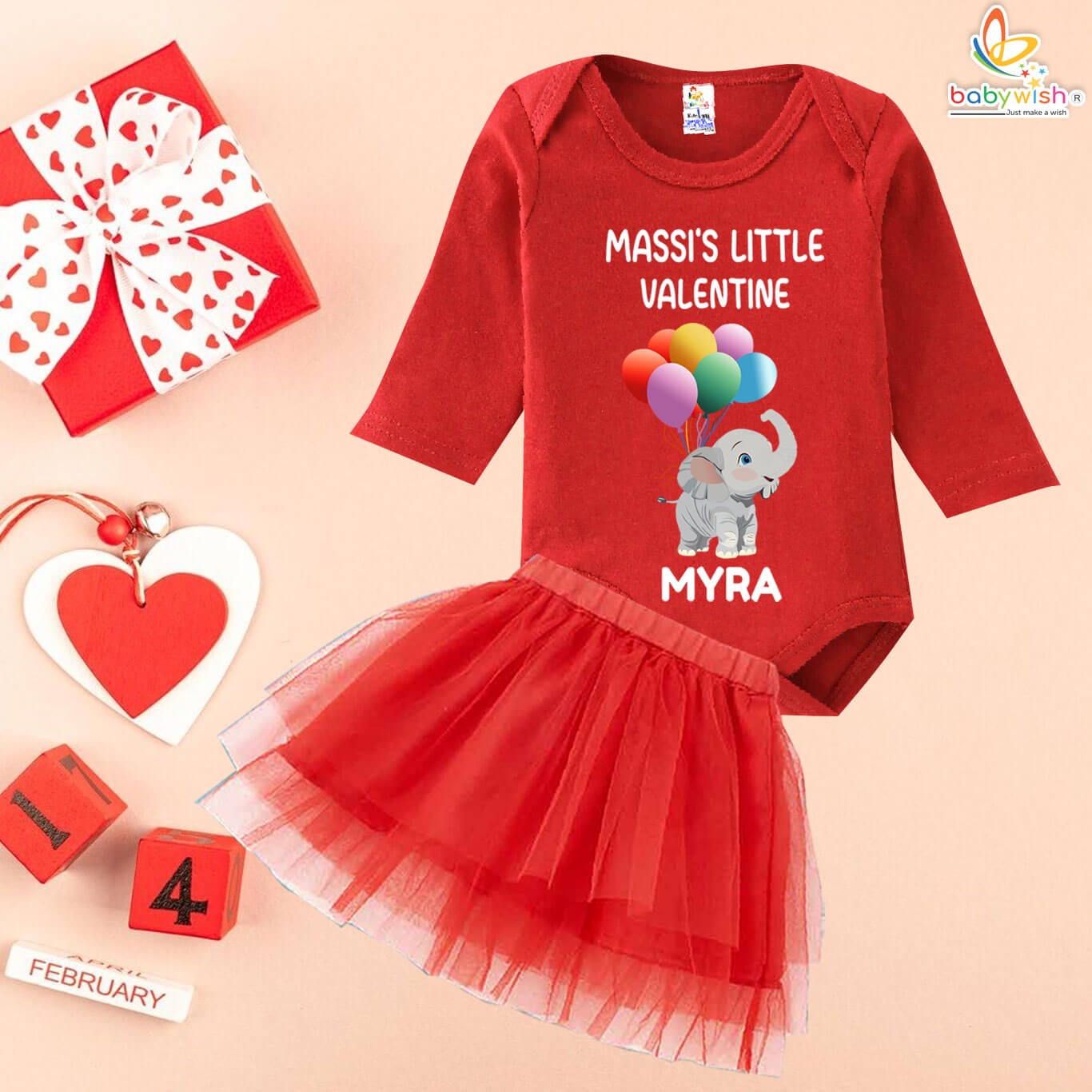 Valentine’s Day baby clothes