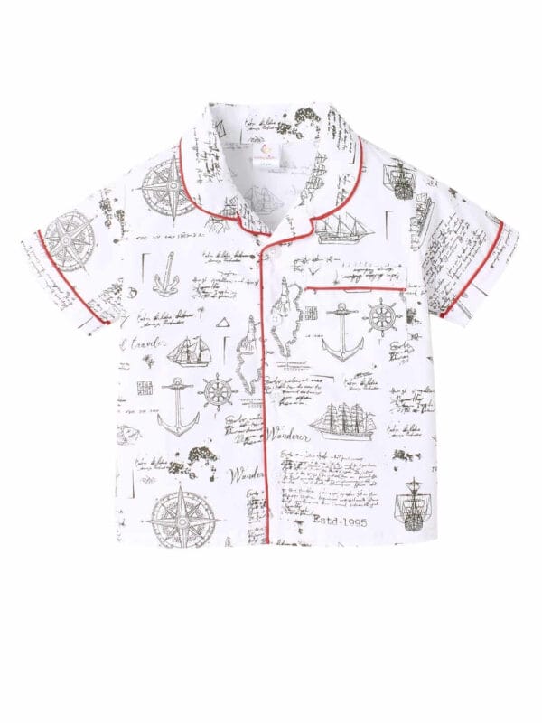 Kids Sleepsuit for Baby Boy’s and Girl’s Topwear and Pajamas Set Long Sleeve Sleepwear Baby Clothing Sets - Historical Weapons Print - Image 2