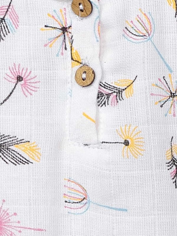 Baby Girl Organic Muslin Frock Newborn Girl Knee Length Dress Multi Theme Printed - Image 11
