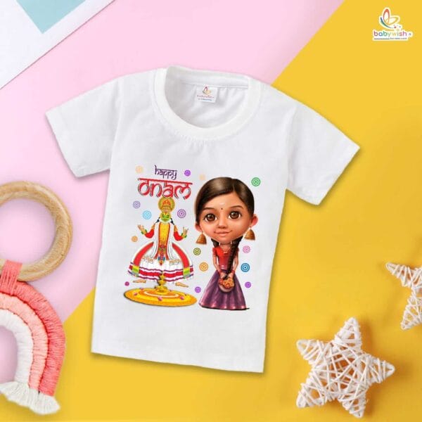 Babywish Onam Festivals Boys and Girls T-Shirt  Onam T-Shirts Half Sleeve - Image 2