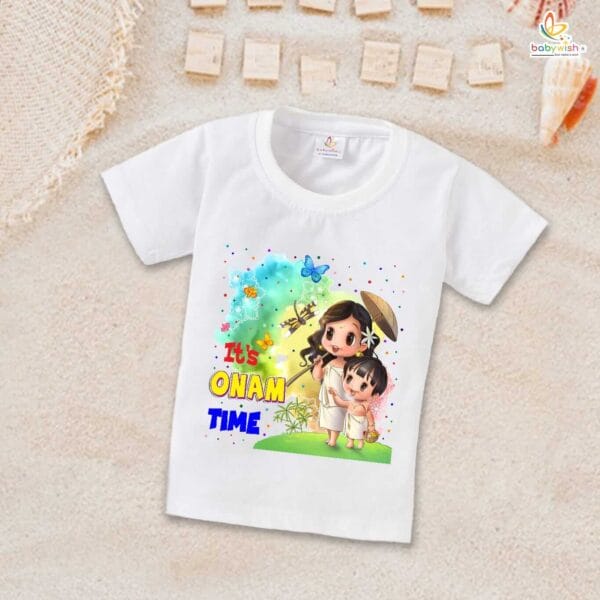 Babywish Onam Festivals Boys and Girls T-Shirt  Onam T-Shirts Half Sleeve - Image 2