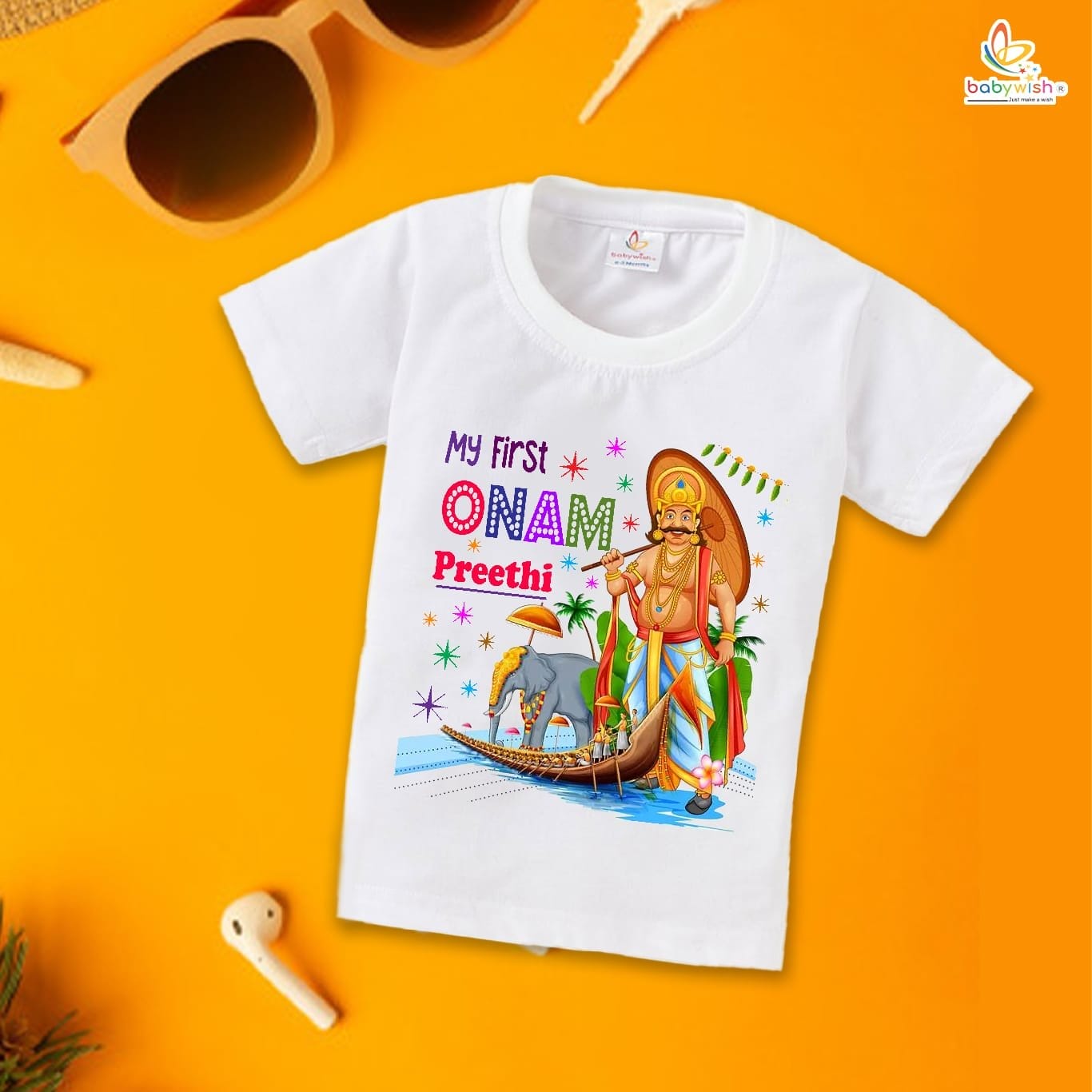 Babywish Onam Festivals Boys and Girls T-Shirt Onam T-Shirts Half Sleeve