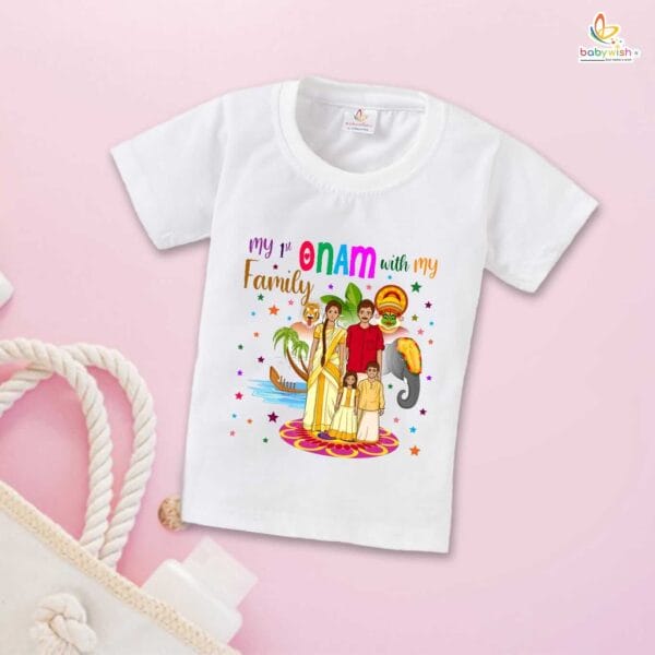 Babywish Onam Festivals Boys and Girls T-Shirt  Onam T-Shirts Half Sleeve - Image 4