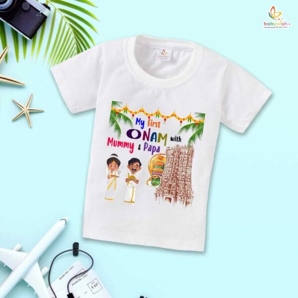 Babywish Onam Festivals Boys and Girls T-Shirt  Onam T-Shirts Half Sleeve - Image 3