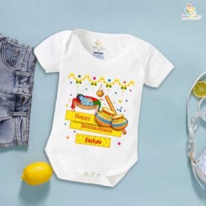 Babywish Dahi Handi Romper Brother Sister Matching dress for DHNDI