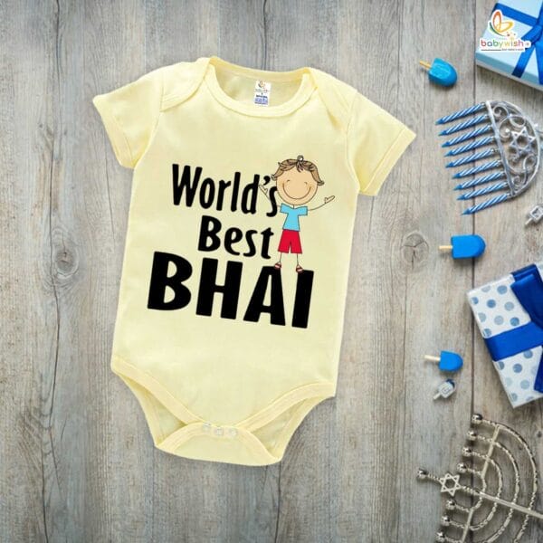 Babywish Rakshabandhan Romper Brother Sister Matching dress Rakshabandhan gift for Rakhi - Image 3