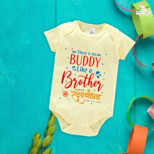 Babywish Rakshabandhan Romper Brother Sister Matching dress Rakshabandhan gift for Rakhi - Image 4