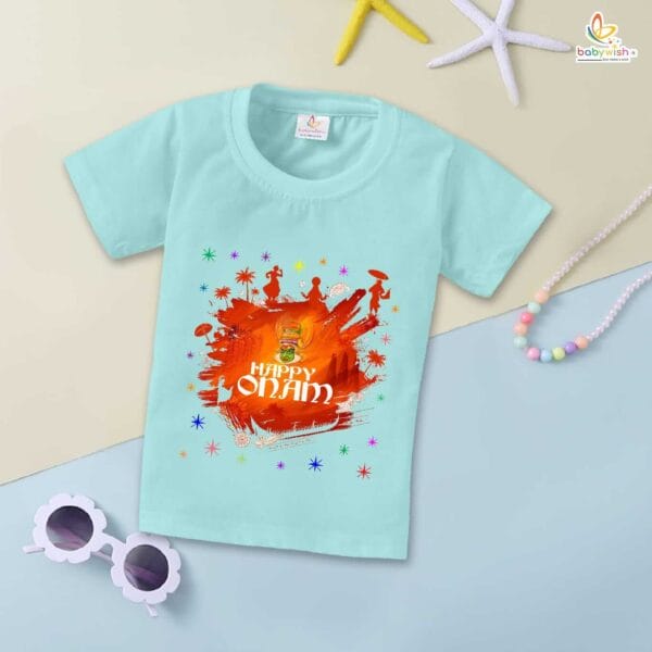 Babywish Onam Festivals Boys and Girls T-Shirt  Onam T-Shirts Half Sleeve - Image 4