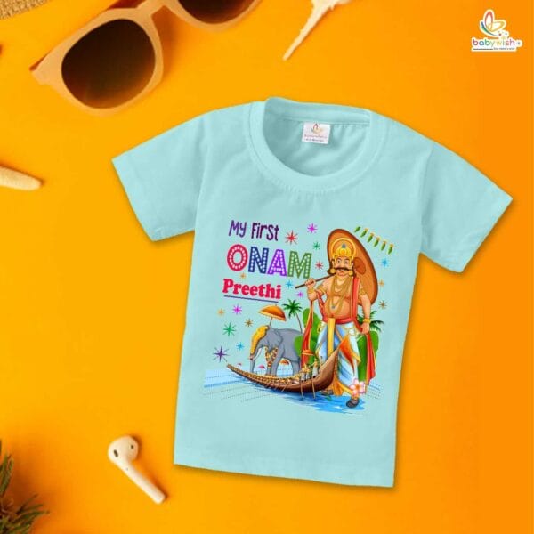 Babywish Onam Festivals Boys and Girls T-Shirt  Onam T-Shirts Half Sleeve - Image 4