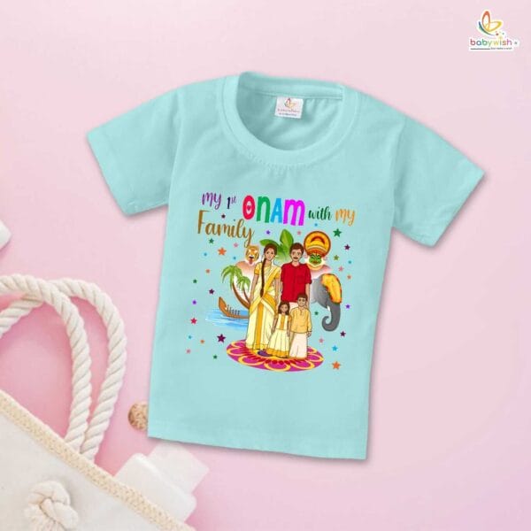 Babywish Onam Festivals Boys and Girls T-Shirt  Onam T-Shirts Half Sleeve - Image 3