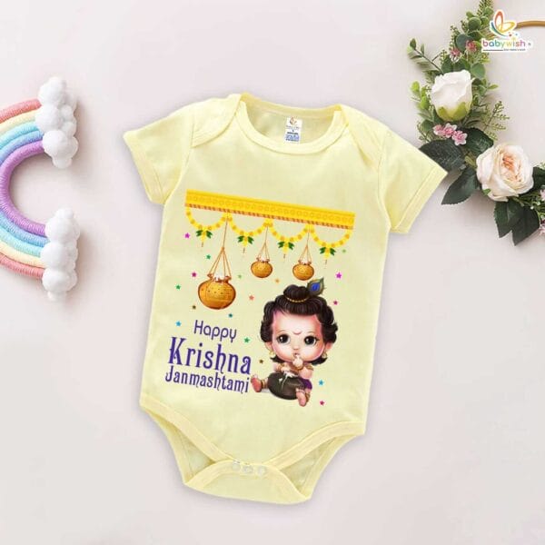 Babywish Dahi Handi Romper Brother Sister Matching dress for DHNDI - Image 3