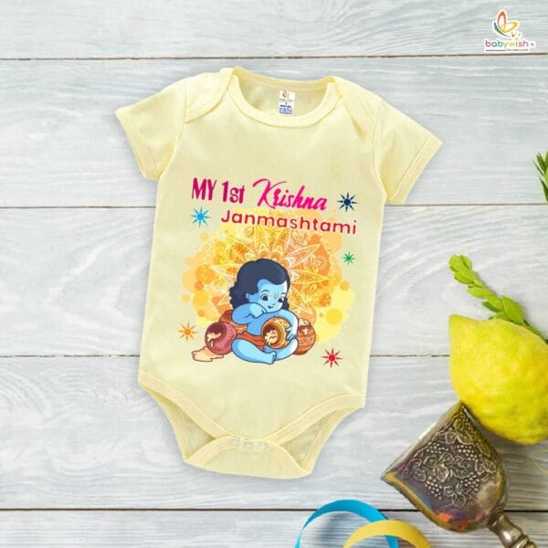 Babywish Dahi Handi Romper Brother Sister Matching dress for DHNDI - Image 4