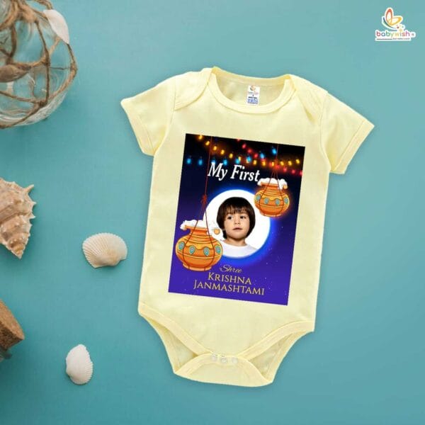 Babywish Dahi Handi Romper Brother Sister Matching dress for DHNDI - Image 4