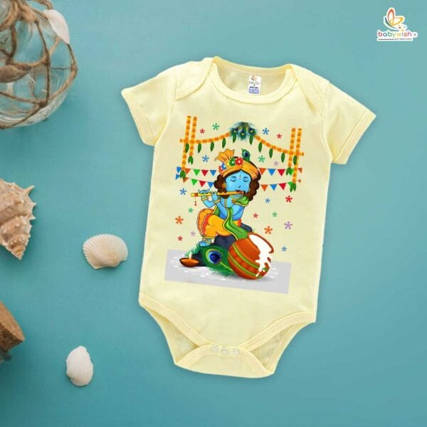 Babywish Dahi Handi Romper Brother Sister Matching dress for DHNDI - Image 3
