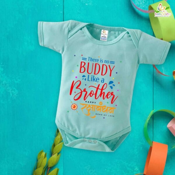 Babywish Rakshabandhan Romper Brother Sister Matching dress Rakshabandhan gift for Rakhi - Image 2