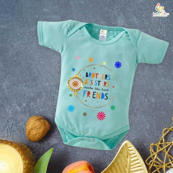 Babywish Rakshabandhan Romper Brother Sister Matching dress Rakshabandhan gift for Rakhi - Image 5