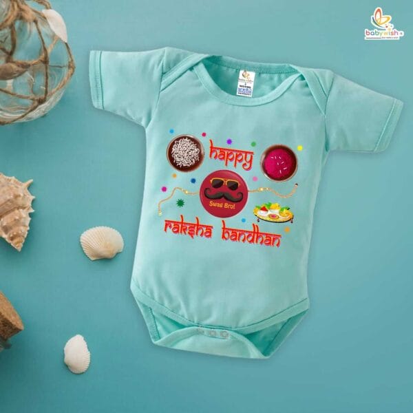 Babywish Rakshabandhan Romper Brother Sister Matching dress Rakshabandhan gift for Rakhi - Image 5