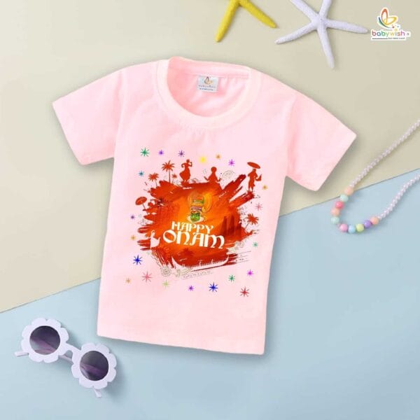 Babywish Onam Festivals Boys and Girls T-Shirt  Onam T-Shirts Half Sleeve - Image 3