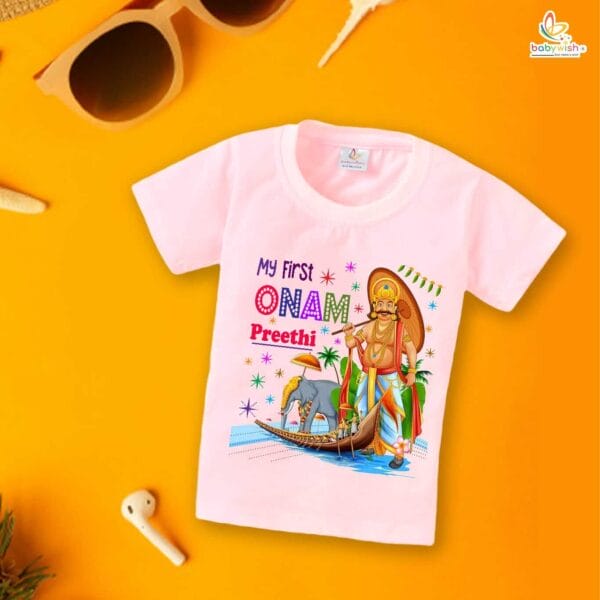 Babywish Onam Festivals Boys and Girls T-Shirt  Onam T-Shirts Half Sleeve - Image 3