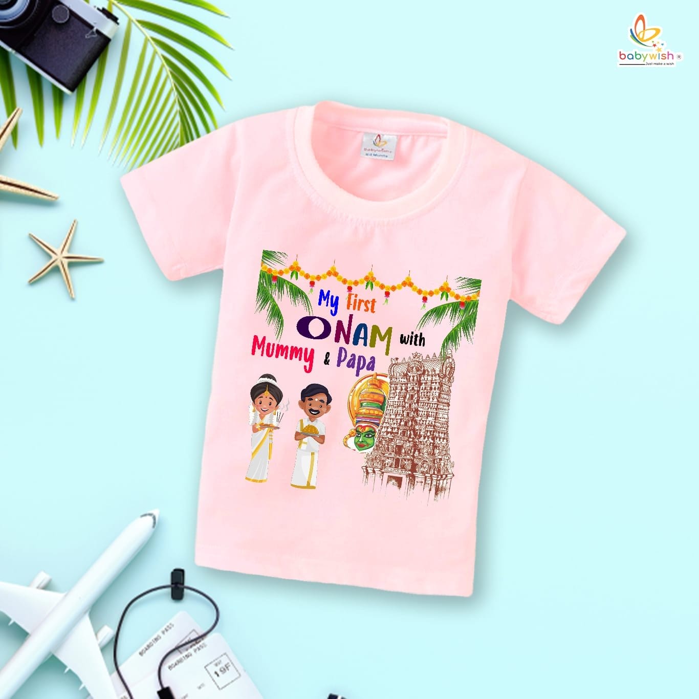 Babywish Onam Festivals Boys and Girls T-Shirt Onam T-Shirts Half Sleeve