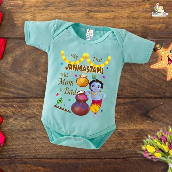Babywish Dahi Handi Romper Brother Sister Matching dress for DHNDI - Image 5