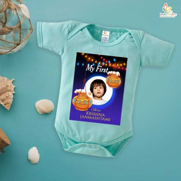 Babywish Dahi Handi Romper Brother Sister Matching dress for DHNDI - Image 2