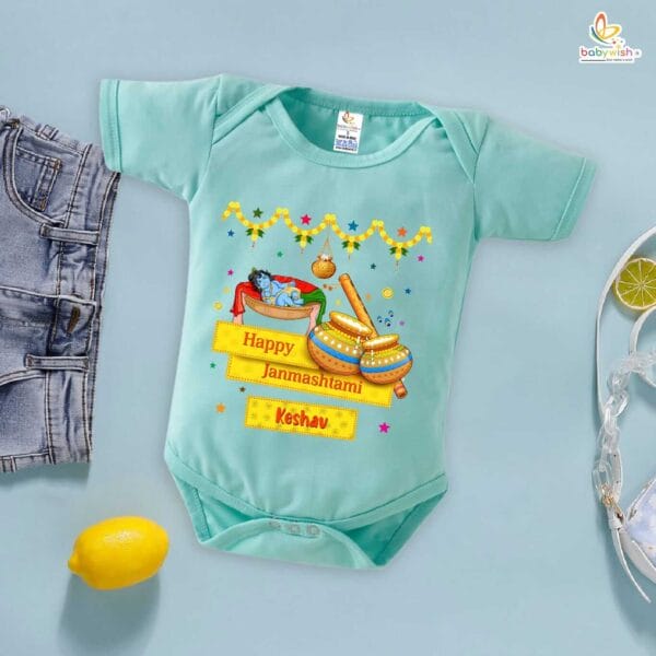 Babywish Dahi Handi Romper Brother Sister Matching dress for DHNDI - Image 5