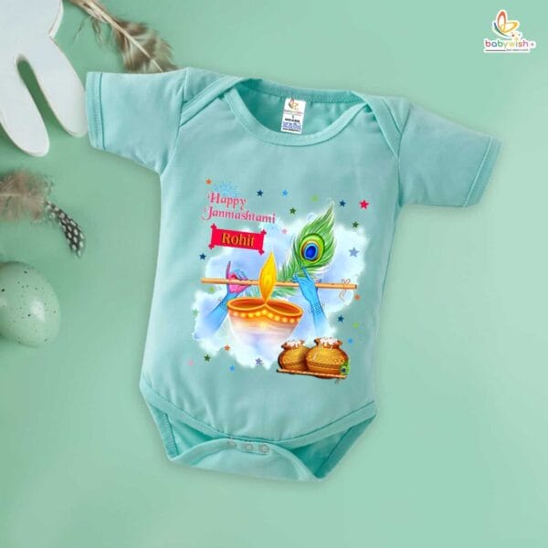 Babywish Dahi Handi Romper Brother Sister Matching dress for DHNDI - Image 5